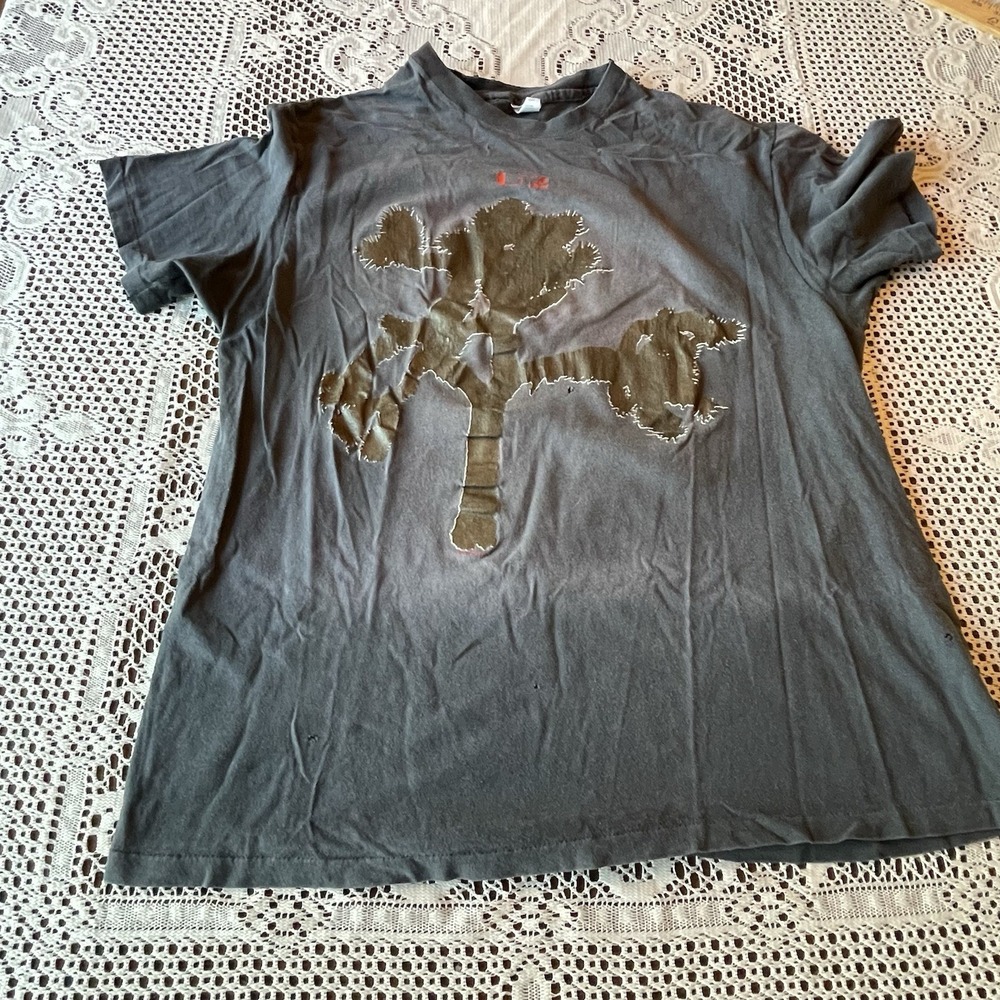 1987 U2 The Joshua Tree Concert Tour (XL) GRAY T-Shirt BONO EDGE CLAYTON MULLEN